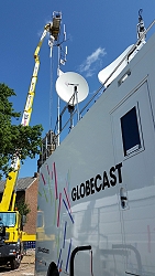 Live SNG broadcast by Globecast of the Tour de France 2015